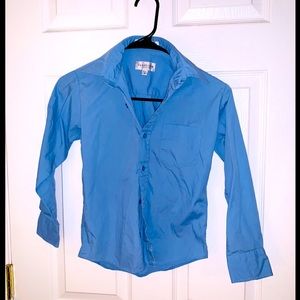 Boys Blue Button Down Shirt